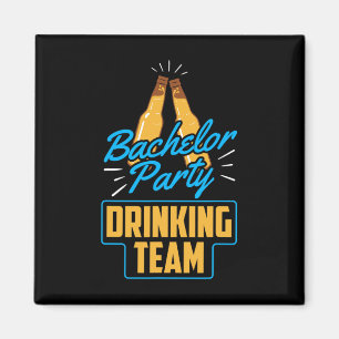 Bachelor Party Drinking Team Groom Bride 1 Magnet