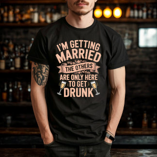 Bachelor Party Drinking Team Groom Design T-Shirt