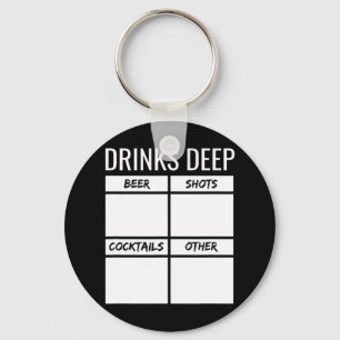 Bachelor Party Drinks Deep Drinking Tally Chart Be Key Ring