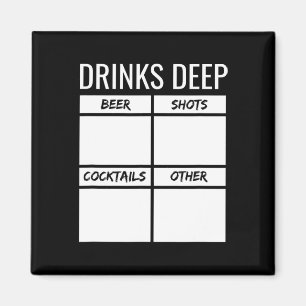 Bachelor Party Drinks Deep Drinking Tally Chart Be Magnet