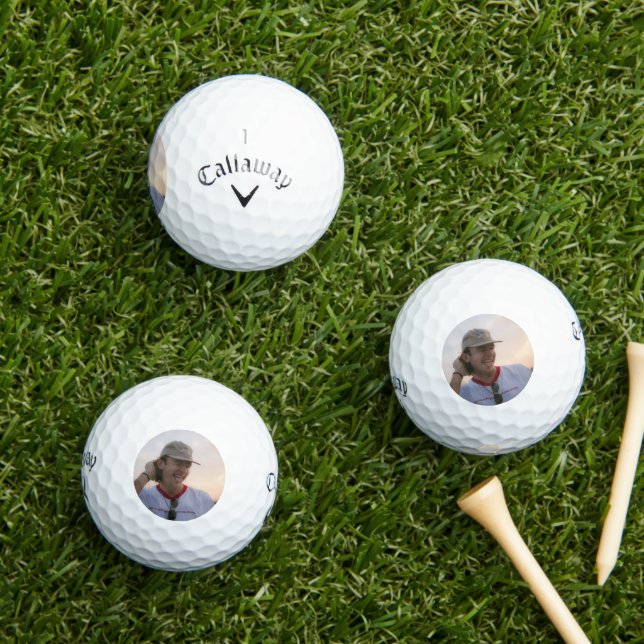 Bachelor Party Favor Custom Golf Groom Face Photo Balls (Insitu Grass)
