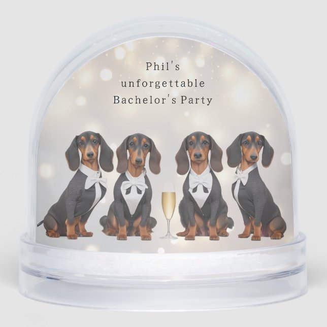 Bachelor Party Favour Snowglobe (Front)