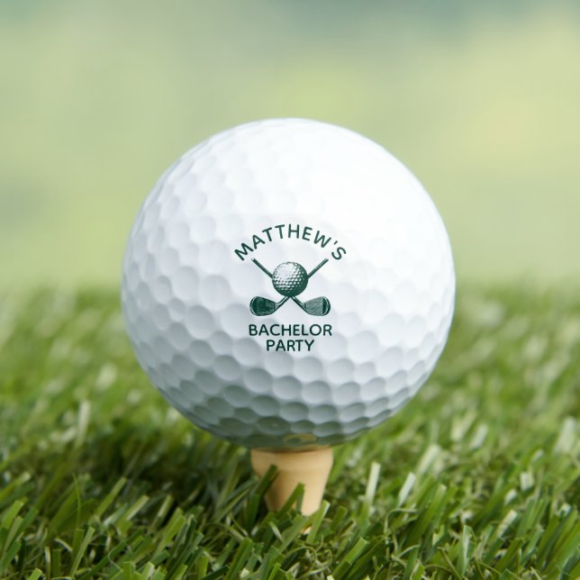 Bachelor Party Favours with Custom Name Golf Balls (Insitu Tee)