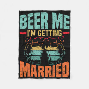 Bachelor Party Fiance Engagement For Groom Fleece Blanket