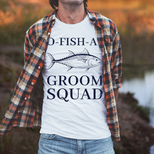 Bachelor Party Fishing Trip Groom Squad T-Shirt