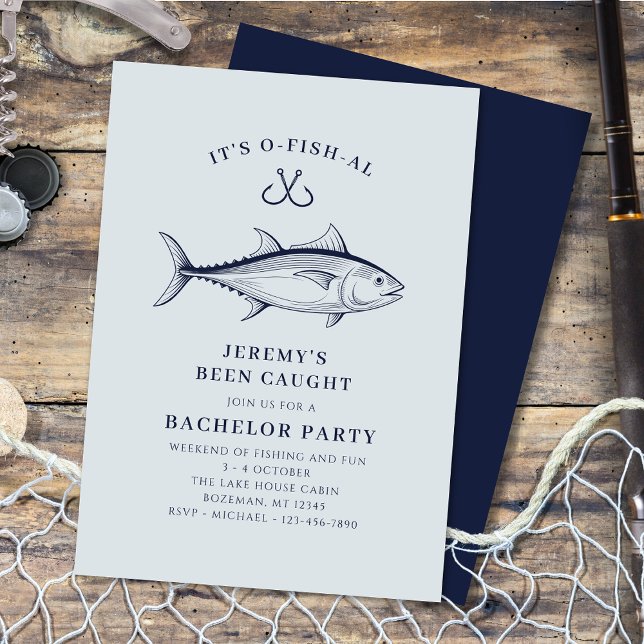 Bachelor Party Fishing Trip Weekend   Invitation (Creator Uploaded)