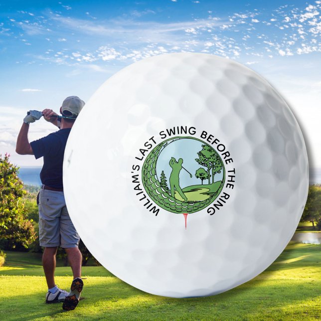 Bachelor Party Golfer Name Last Swing Golf Balls (Creator Uploaded)