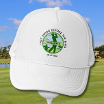 Bachelor Party Golfer Name Last Swing Trucker Hat<br><div class="desc">An appropriate gift in so many ways for a bachelor party.  If you have any design questions or a special request,  please send a chat or an email to: charmdesignstudio@rcn.com and we'll be delighted to assist.</div>