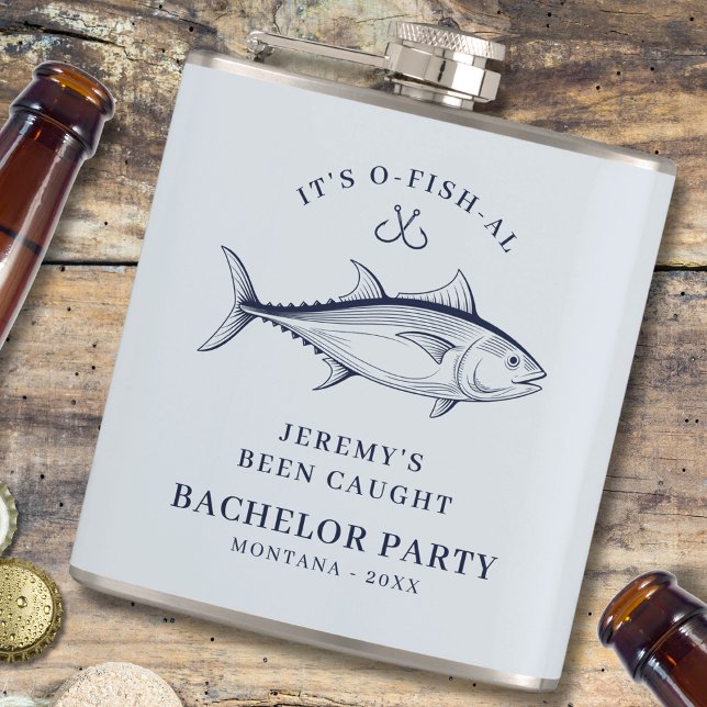 Bachelor Party Groom Fishing Trip Custom Hip Flask (Creator Uploaded)