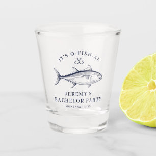 Bachelor Party Groom Squad Fishing Trip Shot Glass