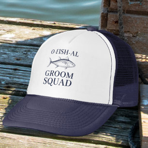 Bachelor Party Groom Squad Fishing Trip  Trucker Hat
