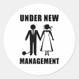 Bachelor Party Groom Stag Do Wedding Funny New Man Classic Round Sticker