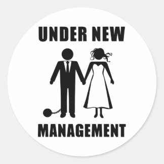 Bachelor Party Groom Stag Do Wedding Funny New Man Classic Round Sticker