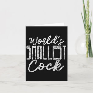 Bachelor Party Groom Wedding World's Smallest Grun Card
