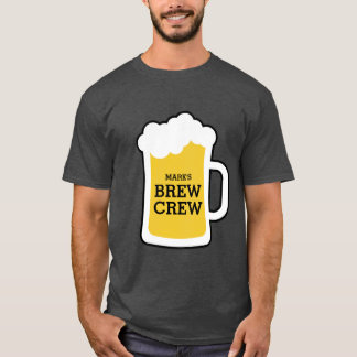 Bachelor Party Grooms Brew Crew T-Shirt