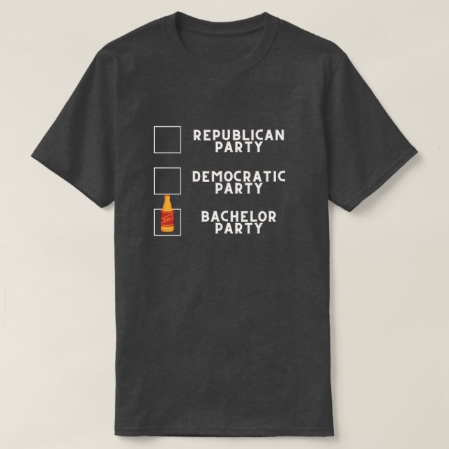 Bachelor Party Groomsman Shirt - Funny Saying (Design Front)