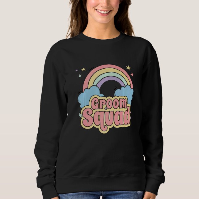 Bachelor Party Group Set Groom Squad Sweatshirt (Front)