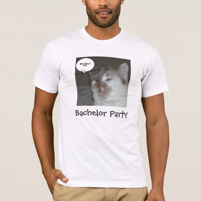 Bachelor Party Humour T-Shirt (Front)