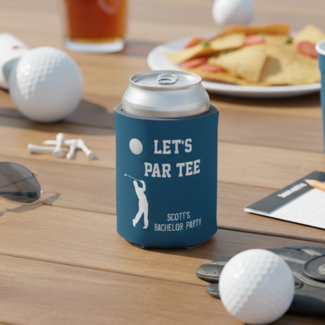 Bachelor Party Let's Par Tee Golfing Trip Can Cooler (Creator Uploaded)