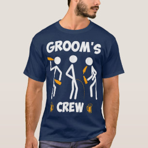Bachelor party men team groom wedding T-Shirt