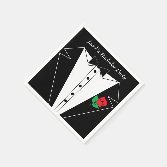 Bachelor Party Napkin (Corner)