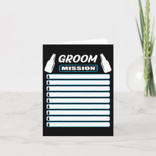 Bachelor Party Outfit With Checklist - Bachelor Pa Card
