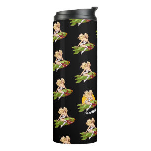Bachelor Party Scramble Golf Dad Retro Bomber Pin  Thermal Tumbler