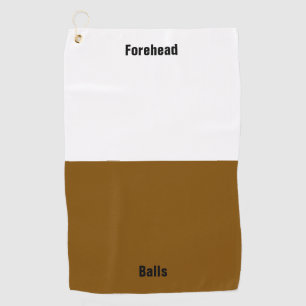 Bachelor Party Scramble Golf Forehead Balls Joke Towel