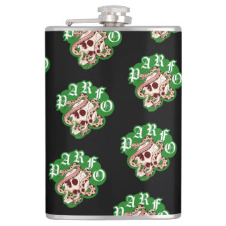 Bachelor Party Scramble Gothic Snake Skull Hip Flask