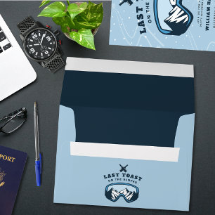 Bachelor Party Ski Weekend Return Address Envelope