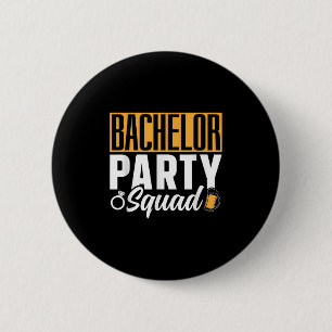 Bachelor Party Squad Bride Groom Team _2  6 Cm Round Badge