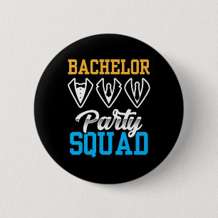 Bachelor Party Squad Bride Team Groom 1  6 Cm Round Badge