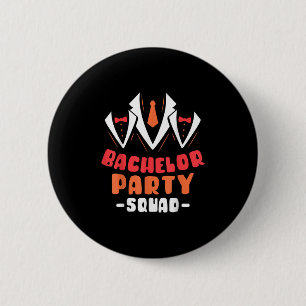 Bachelor Party Squad Groom Bride Team _1  6 Cm Round Badge