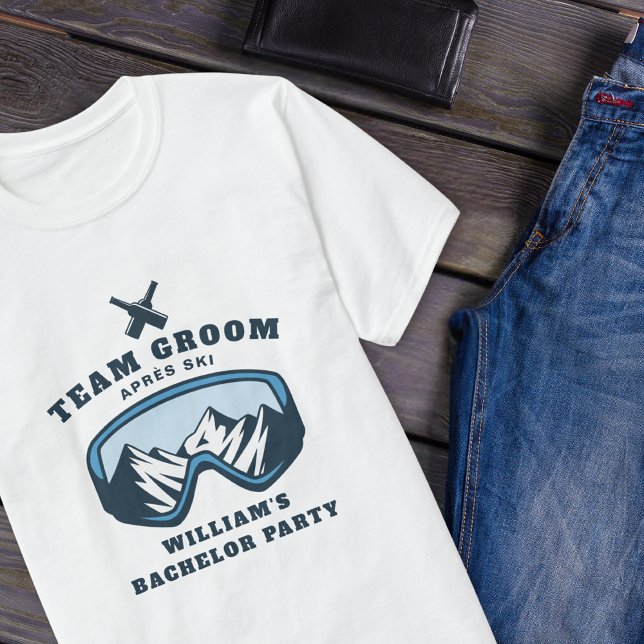 Bachelor Party Team Groom Apres Ski   T-Shirt (Creator Uploaded)