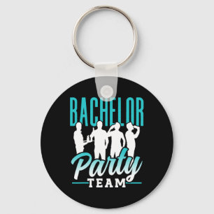 Bachelor Party Team Groom Bride 2  Key Ring