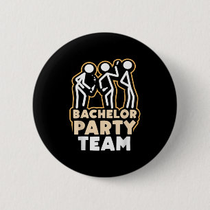 Bachelor Party Team Groom Bride _4 6 Cm Round Badge