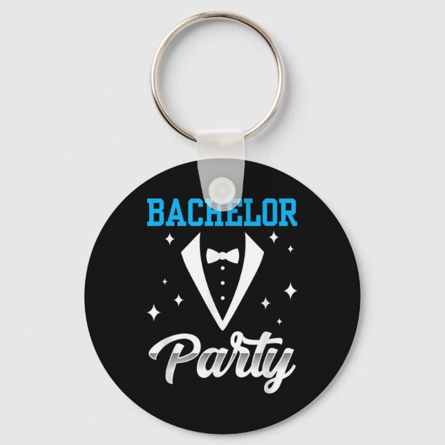 Bachelor Party Team Groom Bride _5  Key Ring (Front)