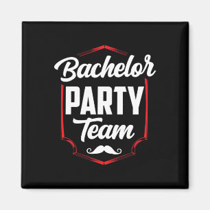 Bachelor Party Team Groom Bride  Magnet