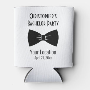 Bachelor Party Tuxedo Bow Tie Wedding Favour Can Cooler