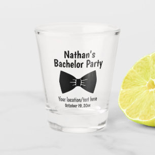 Bachelor Party Tuxedo Bow Tie Wedding Favour Shot Glass