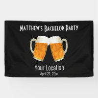Bachelor Party Wedding Beer Cheers Black