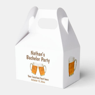 Bachelor Party Wedding Beer Cheers Favour Box