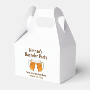 Bachelor Party Wedding Beer Cheers Favour Box
