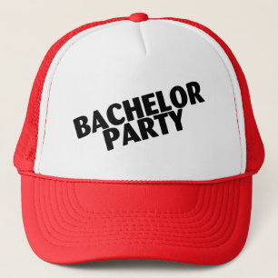 Bachelor Party Wedding Black Trucker Hat