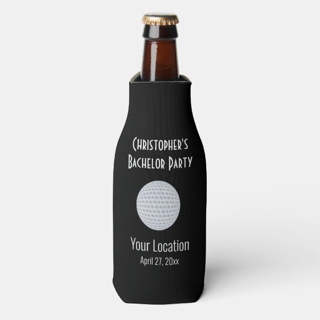 Bachelor Party Wedding Favour Beer Cheers Bottle Cooler (Bottle Front)