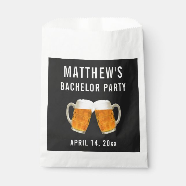 Bachelor Party Wedding Favour Beer Cheers Favour Bag (Front)