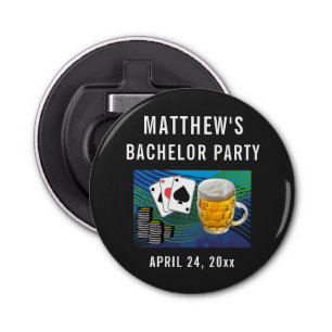 Bachelor Party Wedding Favour Beer Poker Bottle Opener