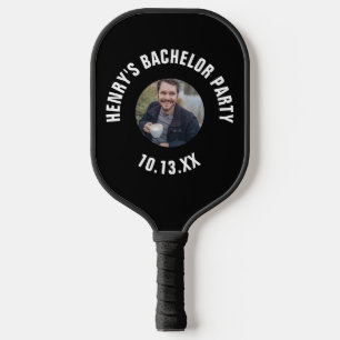 Bachelor Party Wedding Favour Groom Photo Pickleball Paddle