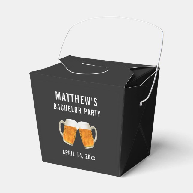 Bachelor Party Wedding Gift Beer Cheers Favour Box (Front Side)