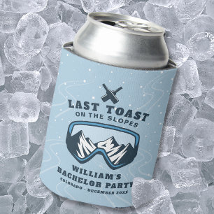 Bachelor Party Weekend Last Toast On The Slopes Can Cooler